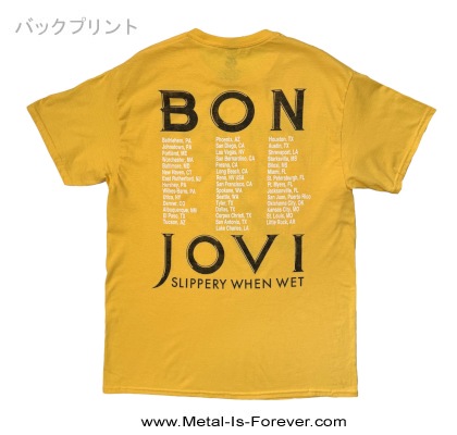 BON JOVI (�ܥ󡦥������) Tour '87 Road Sign ��1987ǯ�ĥ����� T����ġʲ�����