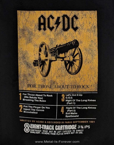 AC/DC (ǥ) For Those About To Rock (We Salute You) ְξԾ 8 ȥå ԥ