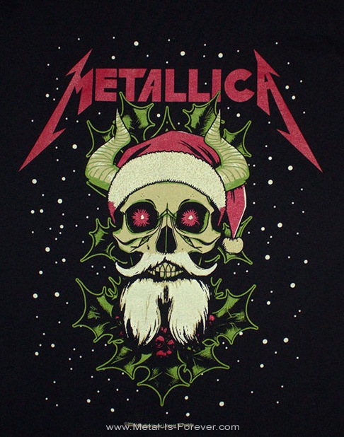 METALLICA (�᥿�ꥫ) Santa Horns �֥��󥿡��ۡ��󥺡� ��ǥ�����T�����