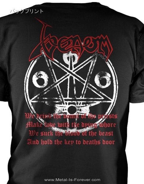 VENOM (�����Υ�) Black Metal �֥֥�å����᥿��� ��åɡ����� T�����