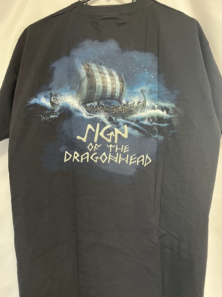 �ں߸ˤ����LEAVES' EYES -�꡼������������- SIGN OF THE DRAGONHEAD �֥����󎥥��֎������ɥ饴��إåɡ� T����� L�������ڥ��쥯�����������ƥ��