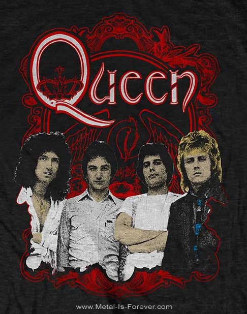 QUEEN (��������) Ornate Crest Photo �֥����ͥ��ȡ����쥹�ȡ��ե��ȡ� T�����