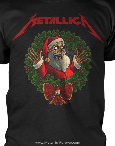 METALLICA (�᥿�ꥫ) Creeping Santa �֥��꡼�ԥ󥰡����󥿡� T�����