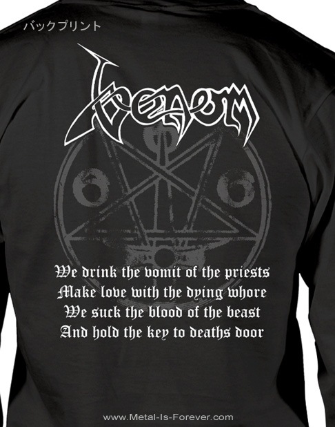 VENOM (�����Υ�) Black Metal �֥֥�å����᥿��� �ۥ磻�ȡ����� ĹµT�����