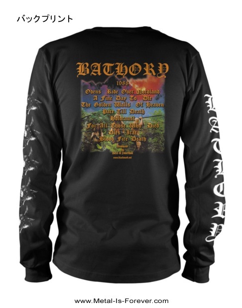 BATHORY -�Х��꡼- BLOOD FIRE DEATH �֥֥�åɡ��ե����䡼���ǥ��� Ĺµ T�����