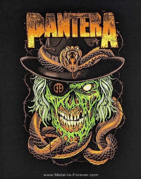 PANTERA (�ѥ�ƥ�) Snake & Skull �֥��͡���������ɡ�������� T�����