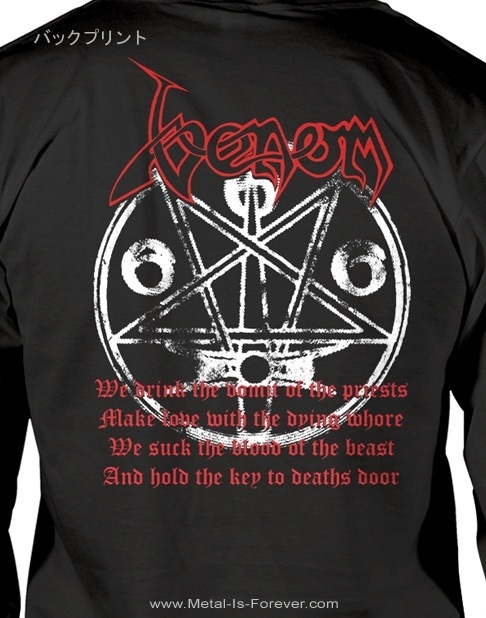 VENOM (�����Υ�) Black Metal �֥֥�å����᥿��� ��åɡ����� ĹµT�����