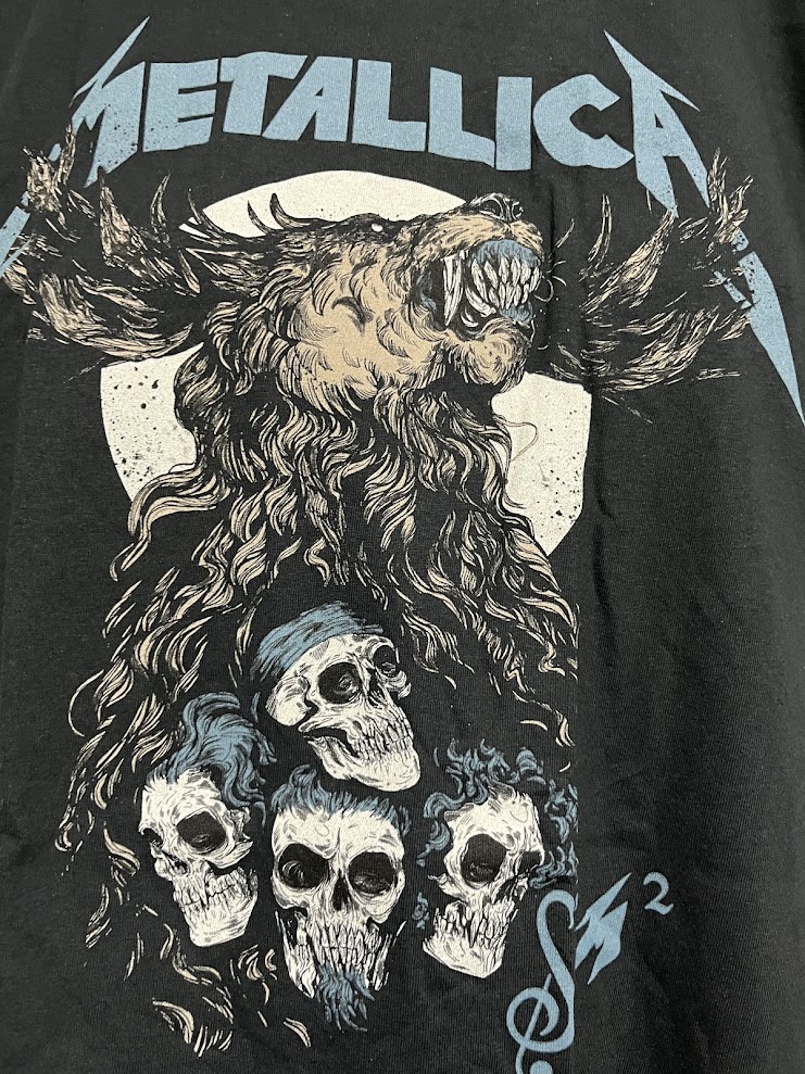 �ں߸�ͭ���METALLICA (�᥿�ꥫ) S&M2 SKULLS �֥᥿�ꥫ������ե�󥷥���������ġ�S&M2 ������� �ԥ���� L������