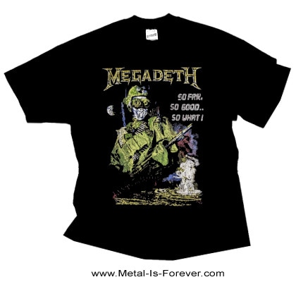 デイヴ・ムステイン　ソロTシャツ　Lサイズ　メガデス　MEGADETH MEGADETH (メガデス) So Far, So Good So What! 「ソー・ファー