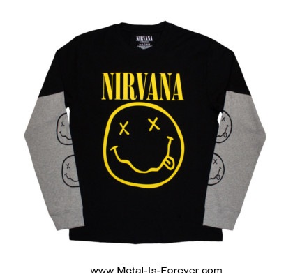 NIRVANA (�˥��������) Yellow Happy Face �֥����������ϥåԡ����ե������� �쥤�䡼��ĹµT�����