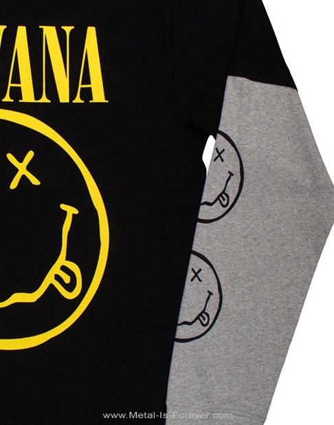 NIRVANA (�˥��������) Yellow Happy Face �֥����������ϥåԡ����ե������� �쥤�䡼��ĹµT�����