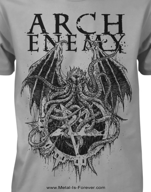 Arch Enemy アーチ エネミー Cthulhu クトゥルフ Tシャツ グレー メタルtシャツショップmetal Is Forever Arch Enemy アーチ エネミー Cthulhu クトゥルフ Tシャツ グレー メタルtシャツショップmetal Is Forever