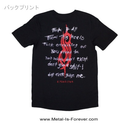 SLIPKNOT (����åץΥå�) F It All�֥�xx�������åȡ�������� T�����
