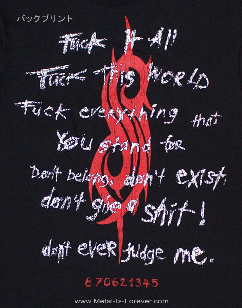 SLIPKNOT (����åץΥå�) F It All�֥�xx�������åȡ�������� T�����