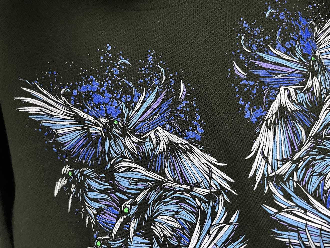 �ں߸ˤ����BRING ME THE HORIZON (�֥�󥰡��ߡ��������ۥ饤����) Blue Crow Wings �֥֥롼���������������󥰥��� ���åס��ѡ����� M������