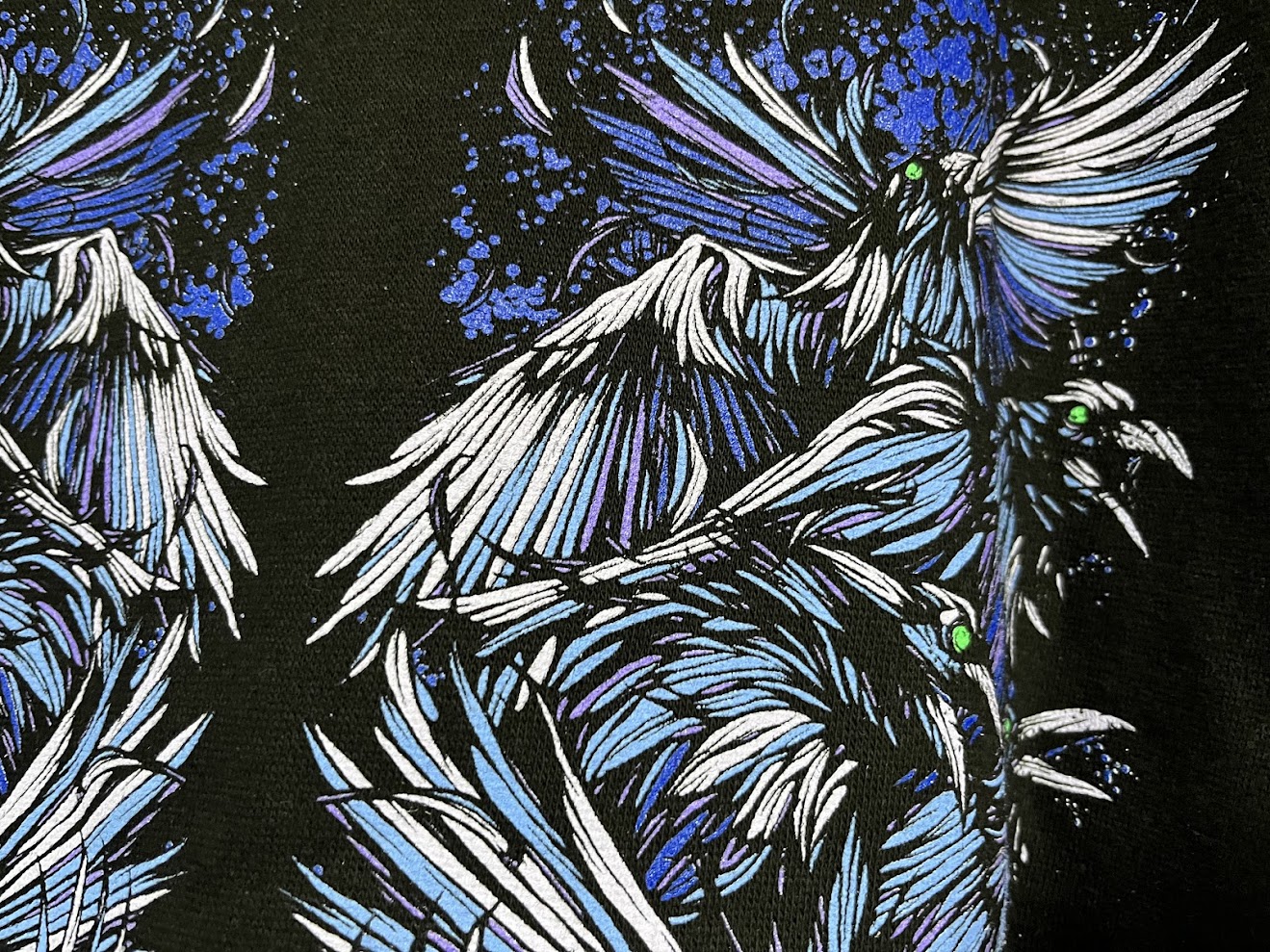 �ں߸ˤ����BRING ME THE HORIZON (�֥�󥰡��ߡ��������ۥ饤����) Blue Crow Wings �֥֥롼���������������󥰥��� ���åס��ѡ����� M������