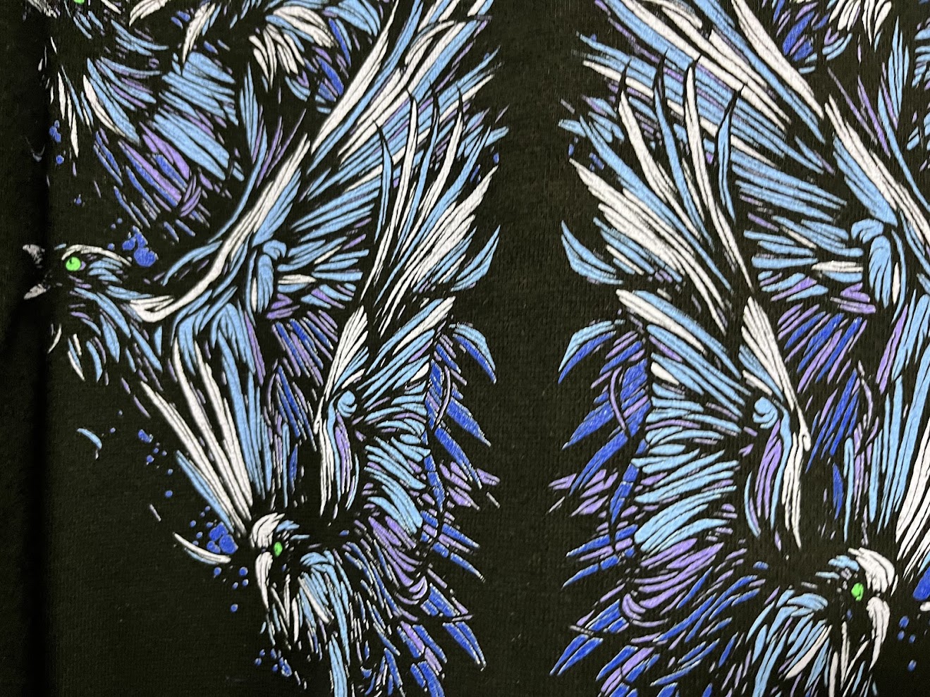 �ں߸ˤ����BRING ME THE HORIZON (�֥�󥰡��ߡ��������ۥ饤����) Blue Crow Wings �֥֥롼���������������󥰥��� ���åס��ѡ����� M������