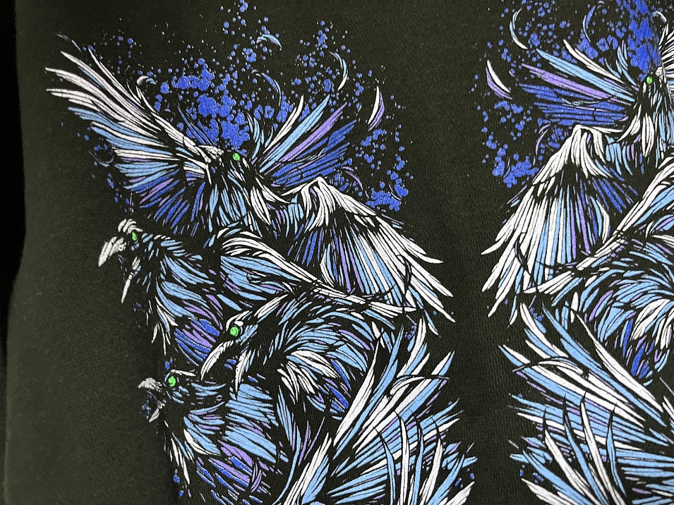 �ں߸ˤ����BRING ME THE HORIZON (�֥�󥰡��ߡ��������ۥ饤����) Blue Crow Wings �֥֥롼���������������󥰥��� ���åס��ѡ����� M������