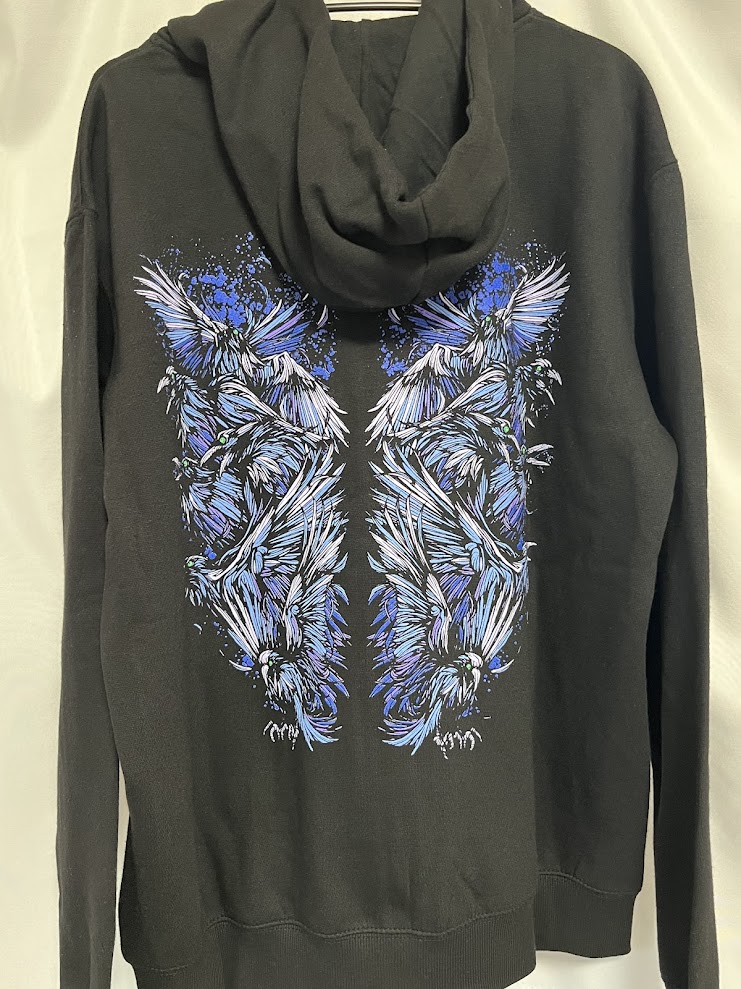 �ں߸ˤ����BRING ME THE HORIZON (�֥�󥰡��ߡ��������ۥ饤����) Blue Crow Wings �֥֥롼���������������󥰥��� ���åס��ѡ����� M������