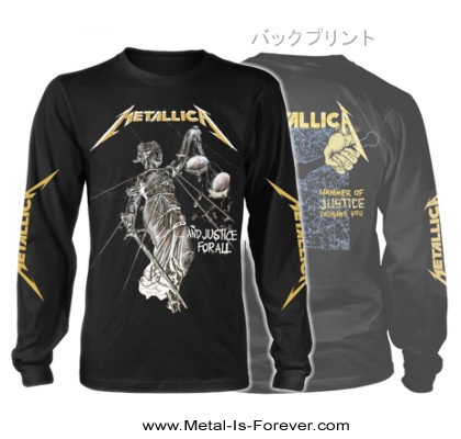 メタリカ　and justice ~女神像シャツ メタリカand justice ~女神像シャツ