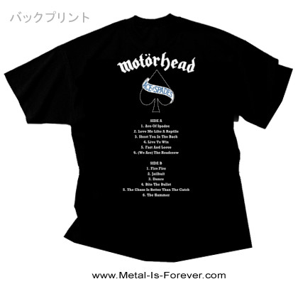 MOTORHEAD (�⡼�����إå�) ACE OF SPADES �֥����������֡����ڡ����� �ȥ�å��ꥹ�� �ԥ����