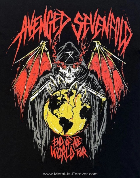 AVENGED SEVENFOLD (�������󥸥ɡ�������ե������) End Of The World Tour�֥���ɡ����֡��������ɡ��ĥ����� T�����