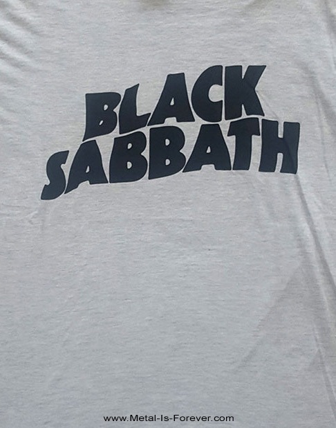 BLACK SABBATH (�֥�å������Х�) BLACK WAVY LOGO �֥֥�å����������ӡ��������� T����ġʥ��졼��