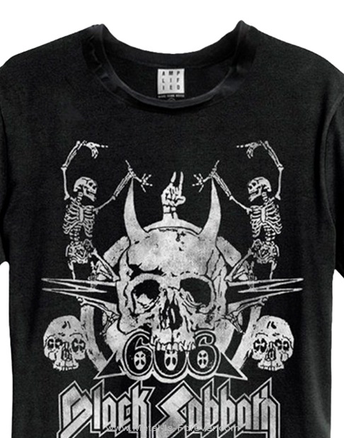 BLACK SABBATH (�֥�å������Х�) DANCING SKULLS�֥��󥷥󥰡�������ץ���ץ�ե����� T�����