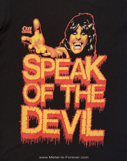 OZZY OSBOURNE (�������������ܡ���) Speak Of The Devil �ְ�����񤭡ץɥ�åԥ�  T�����