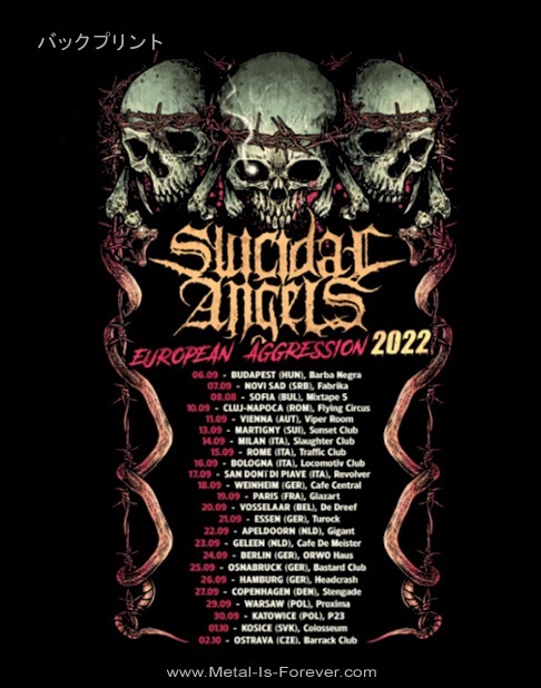 SUICIDAL ANGELS (롦󥸥륺) Demons Tour 2022 ֥ǡ󥺎ĥ2022 T