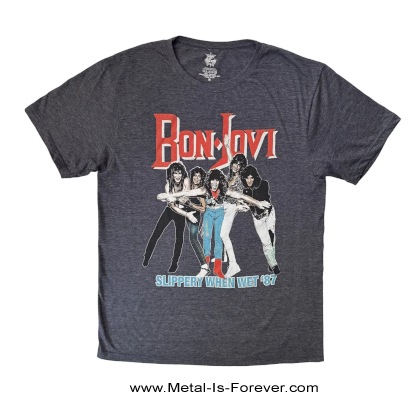BON JOVI (�ܥ󡦥������) Slippery When Wet �֥磻��ɡ����󡦥������ȥ꡼�ġ� Tour '87 T����ġʥǥ˥ࡦ�֥롼��