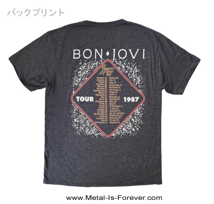 BON JOVI (�ܥ󡦥������) Slippery When Wet �֥磻��ɡ����󡦥������ȥ꡼�ġ� Tour '87 T����ġʥǥ˥ࡦ�֥롼��