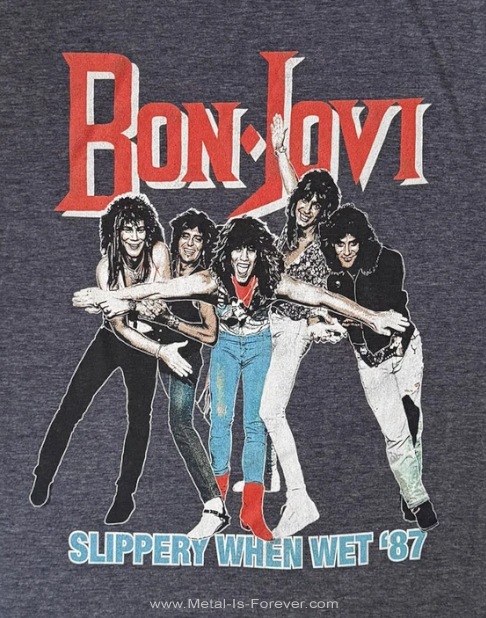BON JOVI (�ܥ󡦥������) Slippery When Wet �֥磻��ɡ����󡦥������ȥ꡼�ġ� Tour '87 T����ġʥǥ˥ࡦ�֥롼��