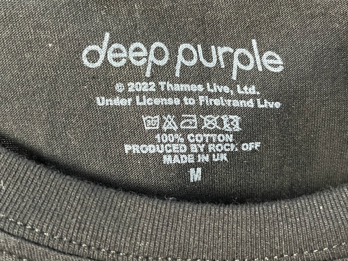 �ں߸ˤ����DEEP PURPLE (�ǥ����ס��ѡ��ץ�) Bubble Logo �֥Х֥뎥������ T����� M��������L������������