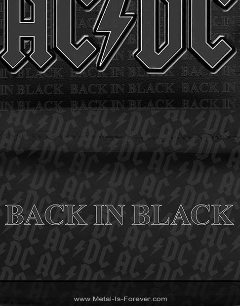 AC/DC (�����������ǥ�������) Back In Black �֥Хå������󎥥֥�å��� ���å����å�