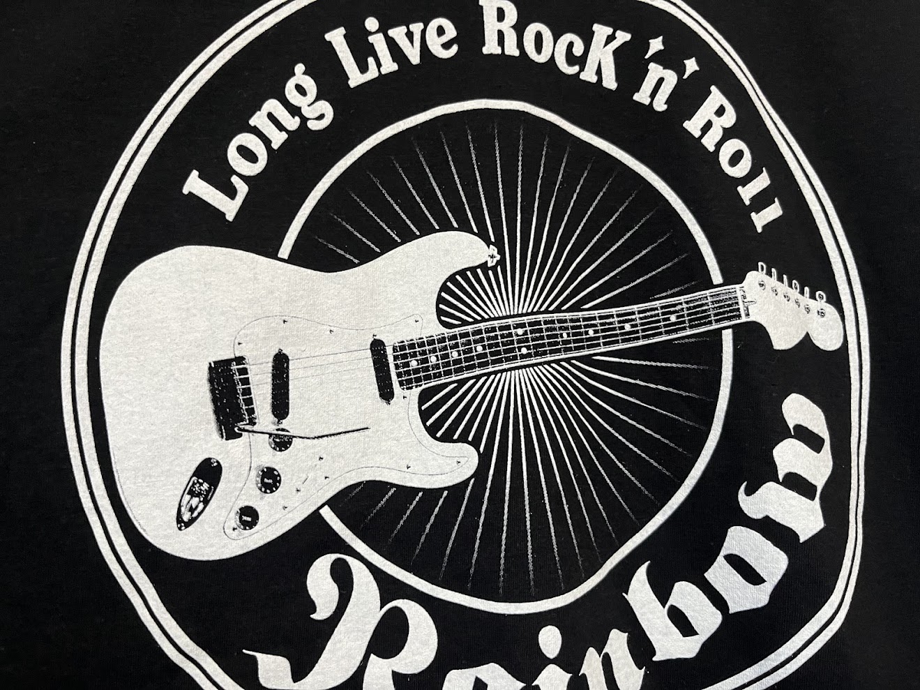 �ں߸ˤ����RAINBOW (�쥤��ܡ�) Long Live Rock 'N' Roll Guitar �֥��󥰡���������å��󡦥����롦�������� T�����  XL�������ڥ��쥯�����������ƥ��