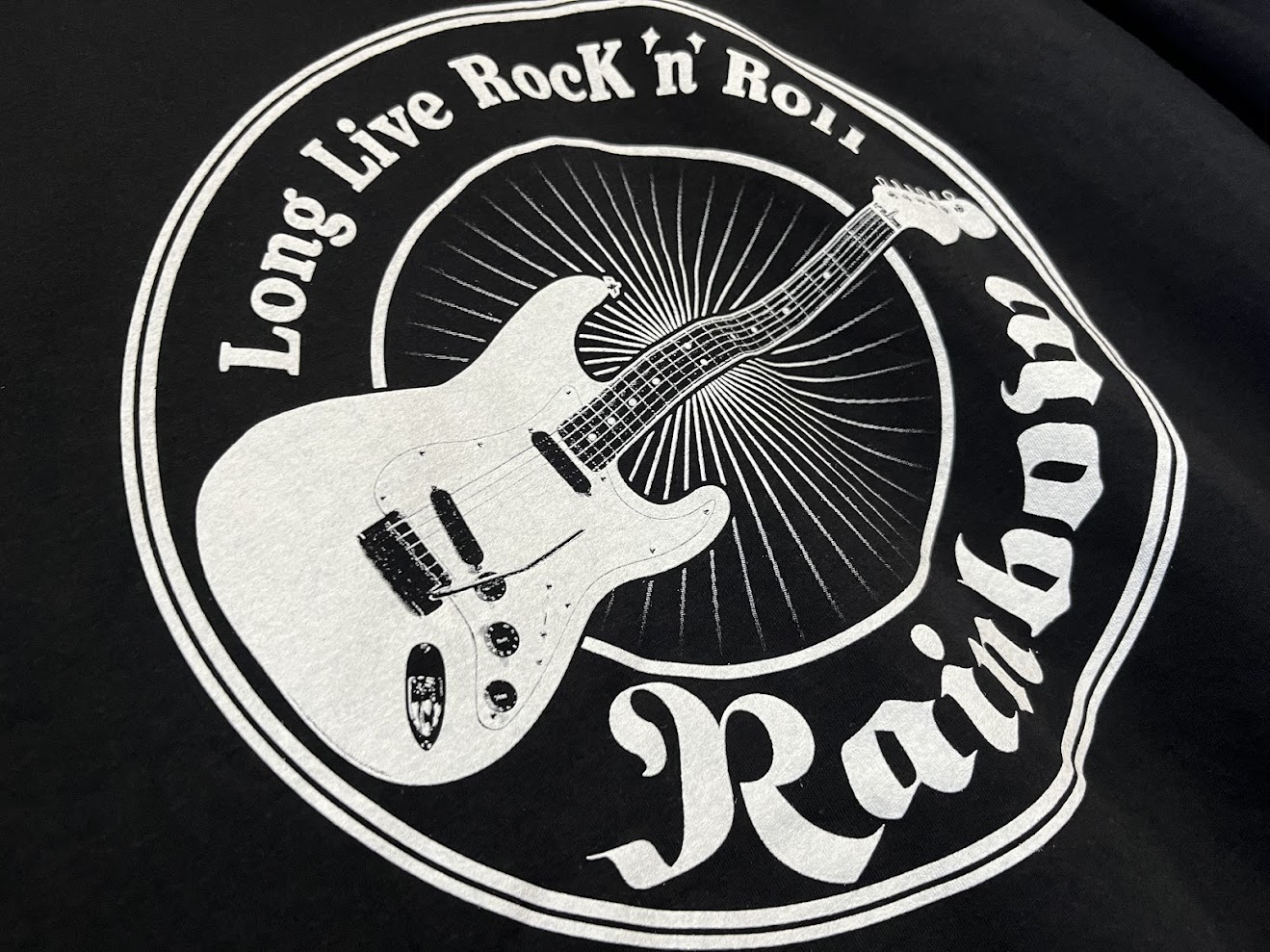 �ں߸ˤ����RAINBOW (�쥤��ܡ�) Long Live Rock 'N' Roll Guitar �֥��󥰡���������å��󡦥����롦�������� T�����  XL�������ڥ��쥯�����������ƥ��