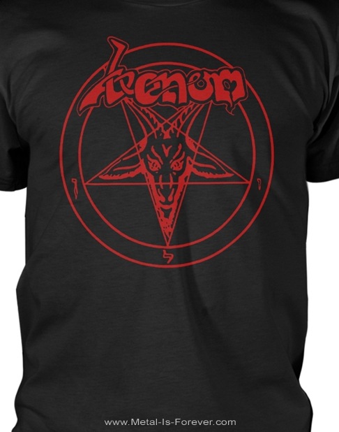 VENOM (�����Υ�) Baphomet Pentagram �֥Хե���åȡ��ڥ󥿥����ץ�å� T�����