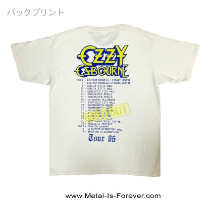 OZZY OSBOURNE (�������������ܡ���) The Ultimate Sin Tour '86 �֥�������ƥ���åȡ����󡦥ĥ��� '86�� T����ġʥʥ����뎥���顼��