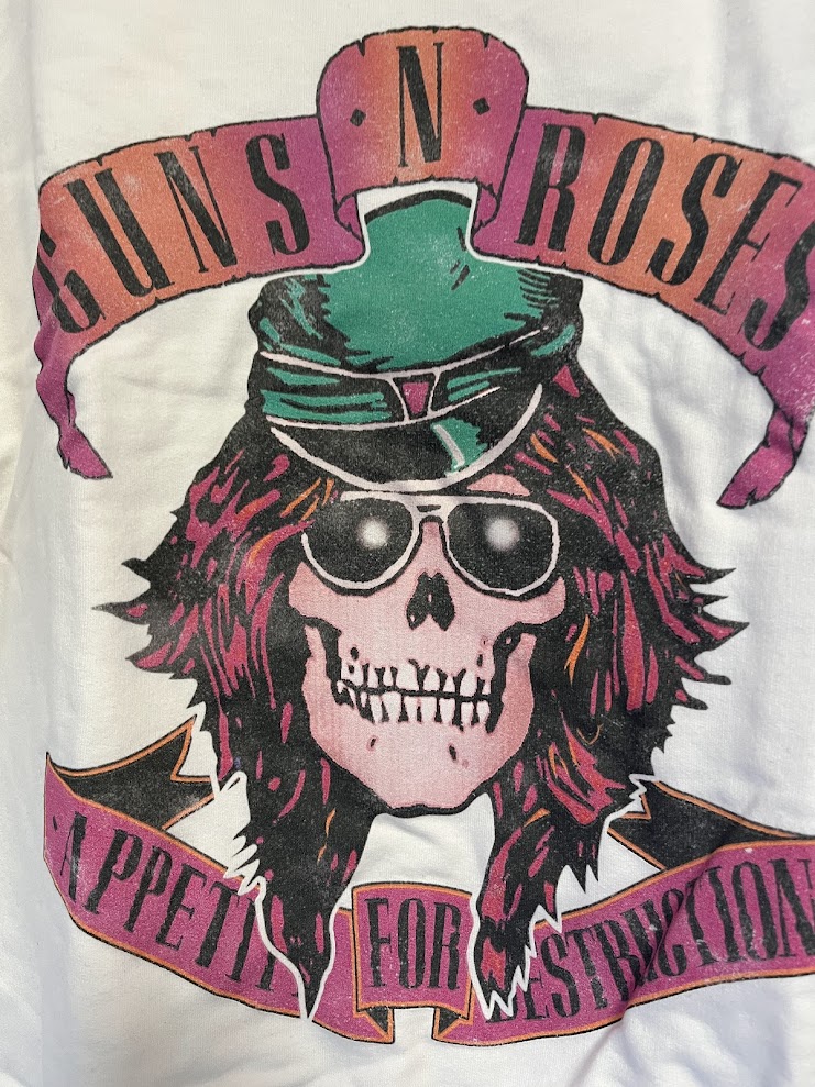 �ں߸ˤ����GUNS N' ROSES (���󥺡�����ɡ���������) Axl Rose Skull �֥������롦��������������� �������å� S������