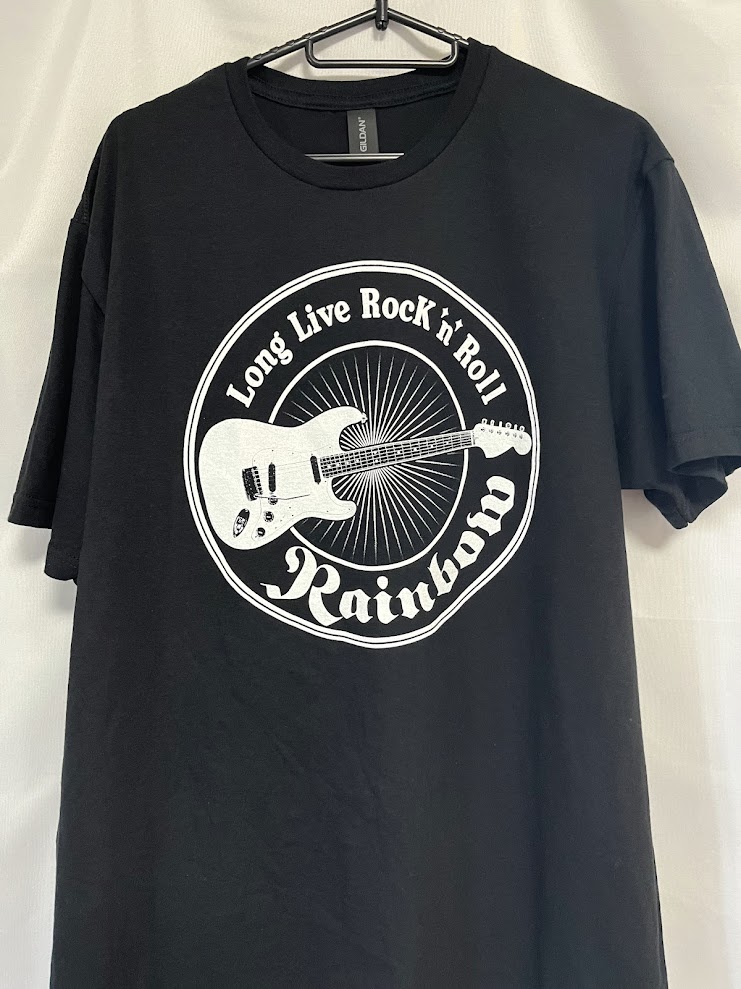 �ں߸ˤ����RAINBOW (�쥤��ܡ�) Long Live Rock 'N' Roll Guitar �֥��󥰡���������å��󡦥����롦�������� T�����  L�������ڥ��쥯�����������ƥ��