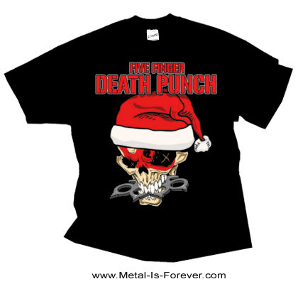 FIVE FINGER DEATH PUNCH (�ե��������ե��󥬡����ǥ����ѥ��) Santa Knucklehead �֥��󥿡��ʥå���إåɡ� T�����