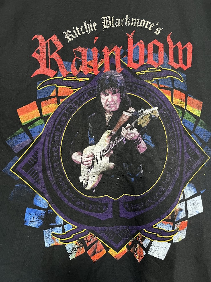 �ں߸ˤ����RAINBOW (�쥤��ܡ�) RITCHIE BLACKMORE �֥�å������֥�å��⥢�� 2018ǯ�ĥ��� T�����  L�������ڥ��쥯�����������ƥ��