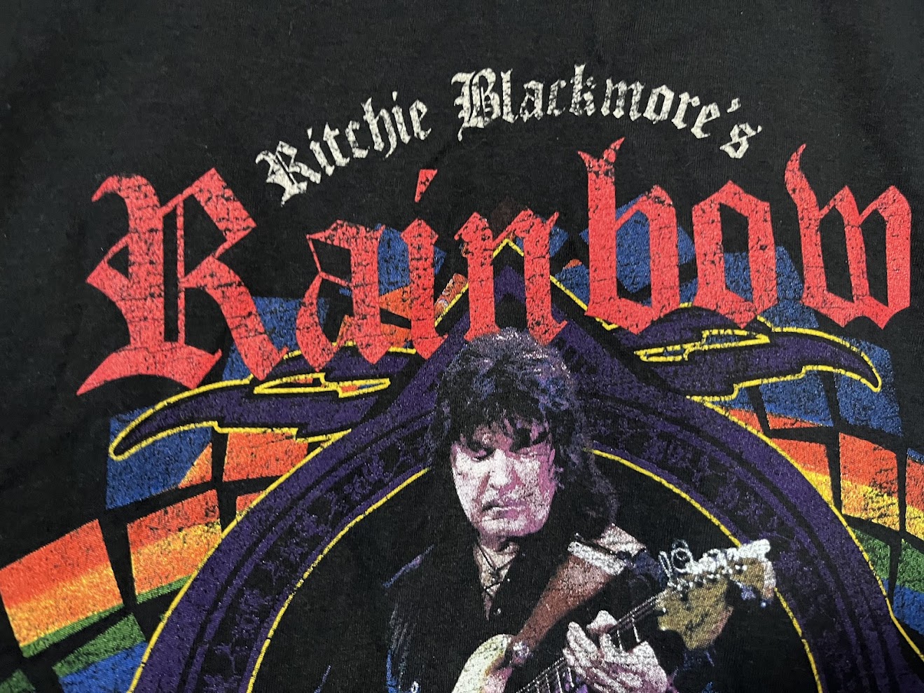 �ں߸ˤ����RAINBOW (�쥤��ܡ�) RITCHIE BLACKMORE �֥�å������֥�å��⥢�� 2018ǯ�ĥ��� T�����  L�������ڥ��쥯�����������ƥ��
