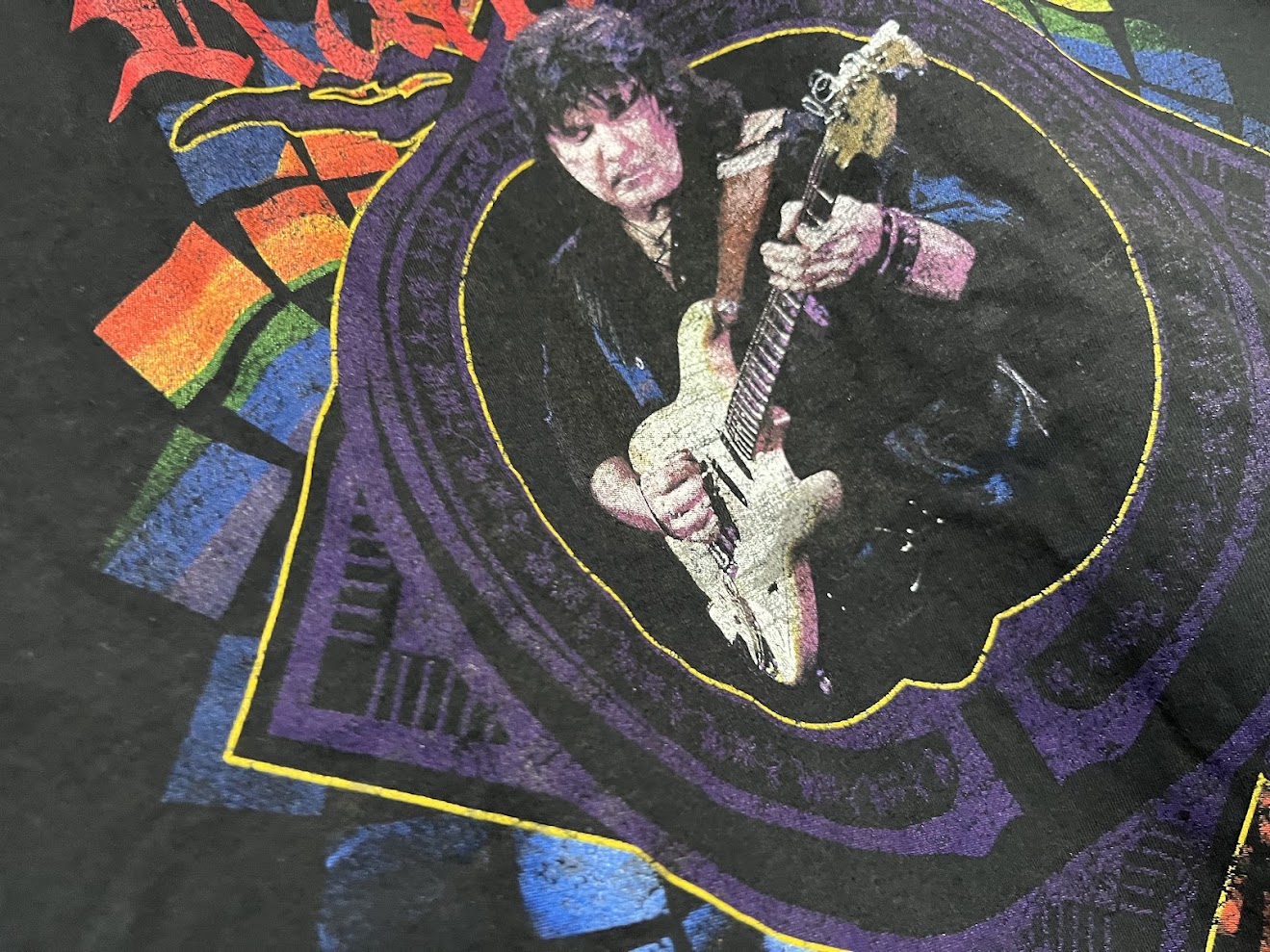 �ں߸ˤ����RAINBOW (�쥤��ܡ�) RITCHIE BLACKMORE �֥�å������֥�å��⥢�� 2018ǯ�ĥ��� T�����  L�������ڥ��쥯�����������ƥ��