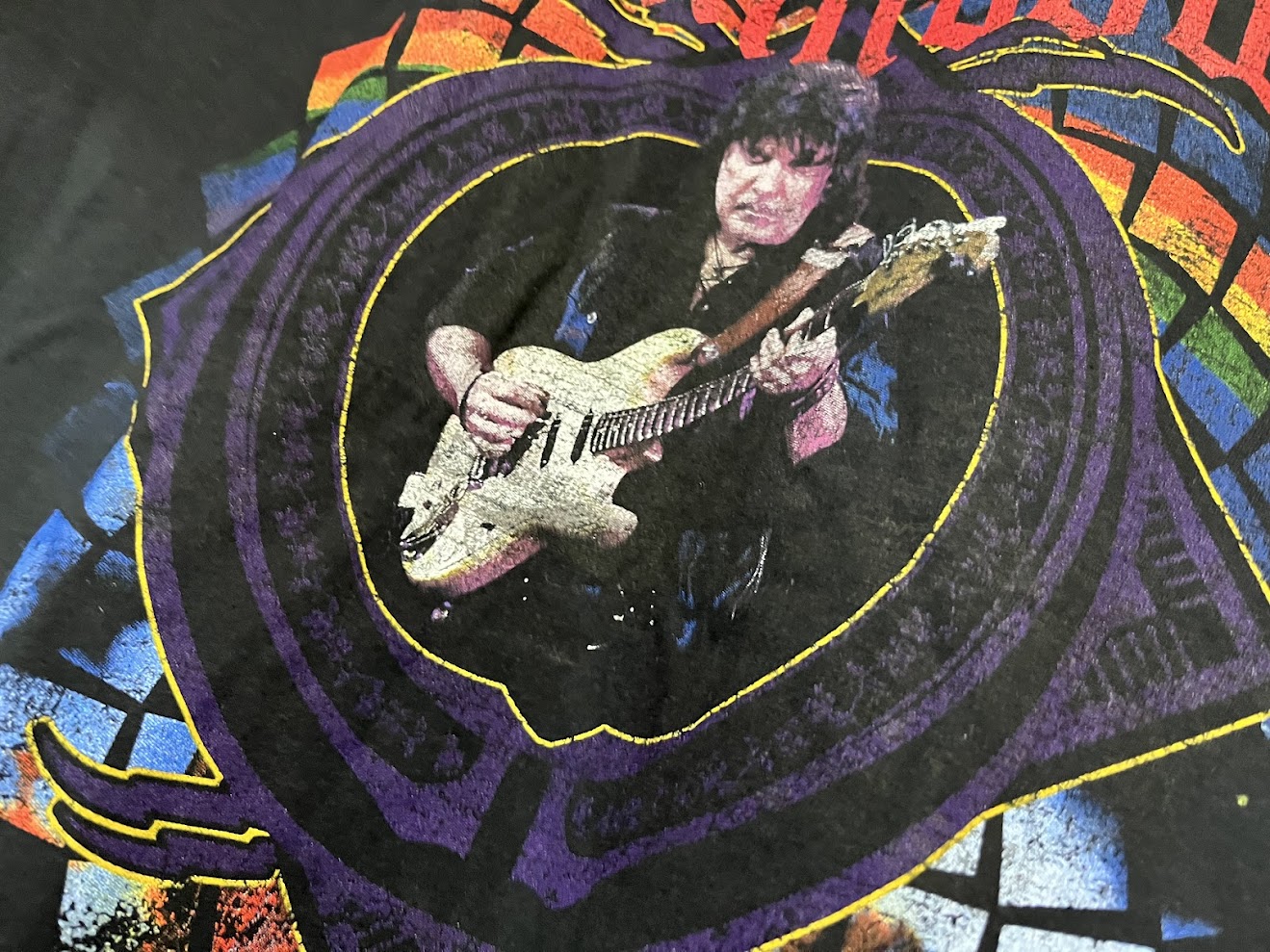 �ں߸ˤ����RAINBOW (�쥤��ܡ�) RITCHIE BLACKMORE �֥�å������֥�å��⥢�� 2018ǯ�ĥ��� T�����  L�������ڥ��쥯�����������ƥ��