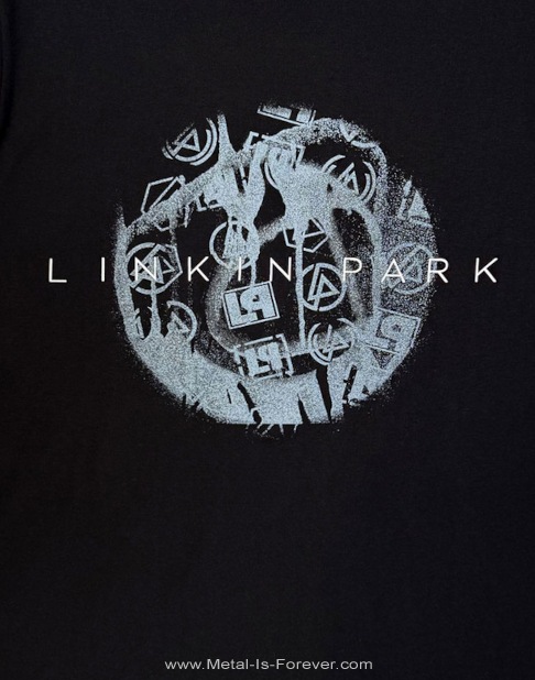 LINKIN PARK (��󥭥󡦥ѡ���) Logo Blur �֥������֥顼�� �����ܥ� T�����