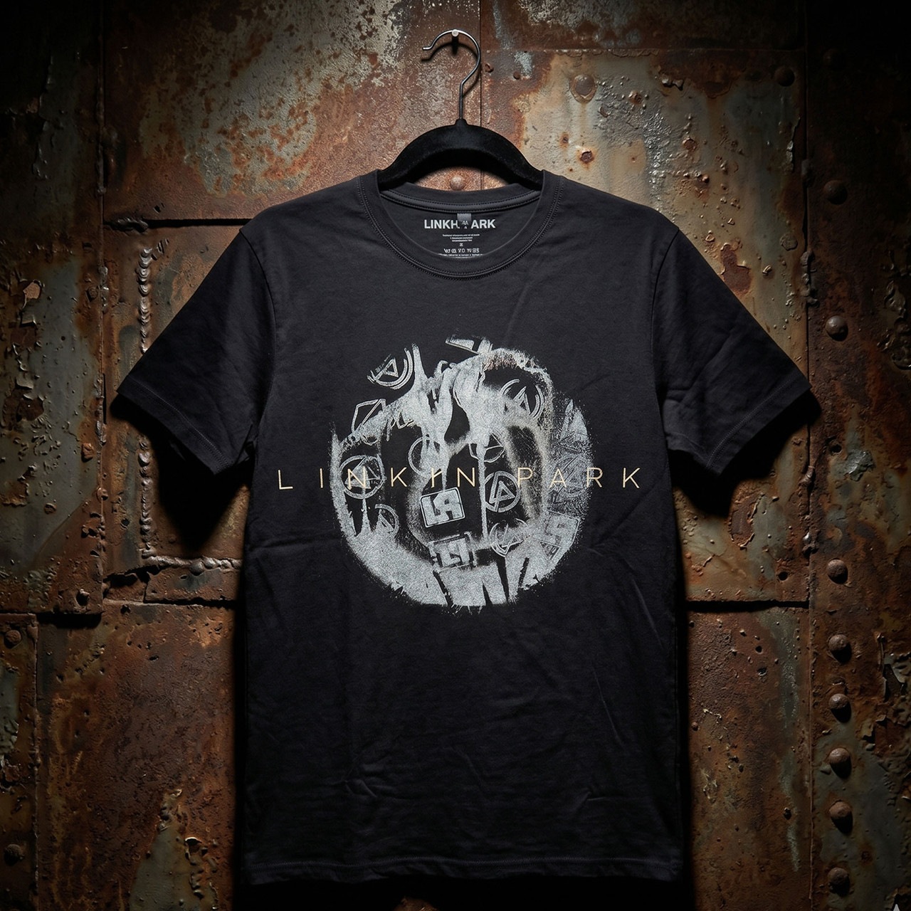 LINKIN PARK (��󥭥󡦥ѡ���) Logo Blur �֥������֥顼�� �����ܥ� T�����