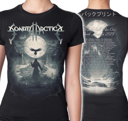 Sonata Arctica Tシャツ Lサイズ SONATA ARCTICA -ソナタ・アークティカ- RAVEN STILL LIES 「レイヴン