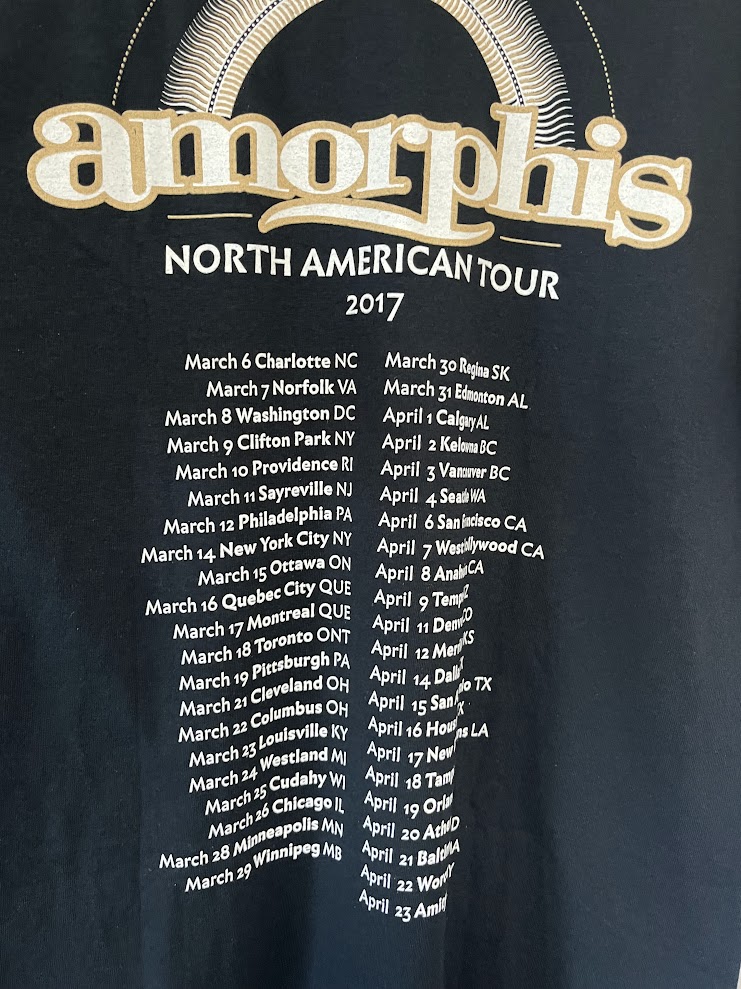 �ں߸ˤ����AMORPHIS (�����ե���)  SUN TOUR �֥���2017ǯ���ƥĥ����� �ԥ����  M������